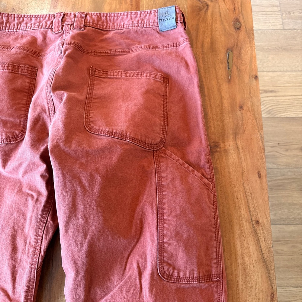 Prana Men's Burnt Orange Carpenter Style Jeans Size 36x32 - Picture 6 of 6